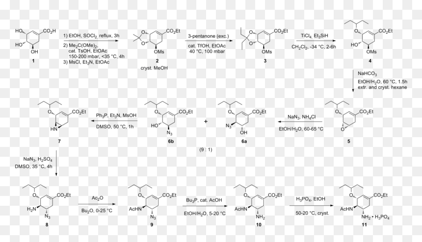 Shikimic Acid To Tamiflu, HD Png Download - industrial png