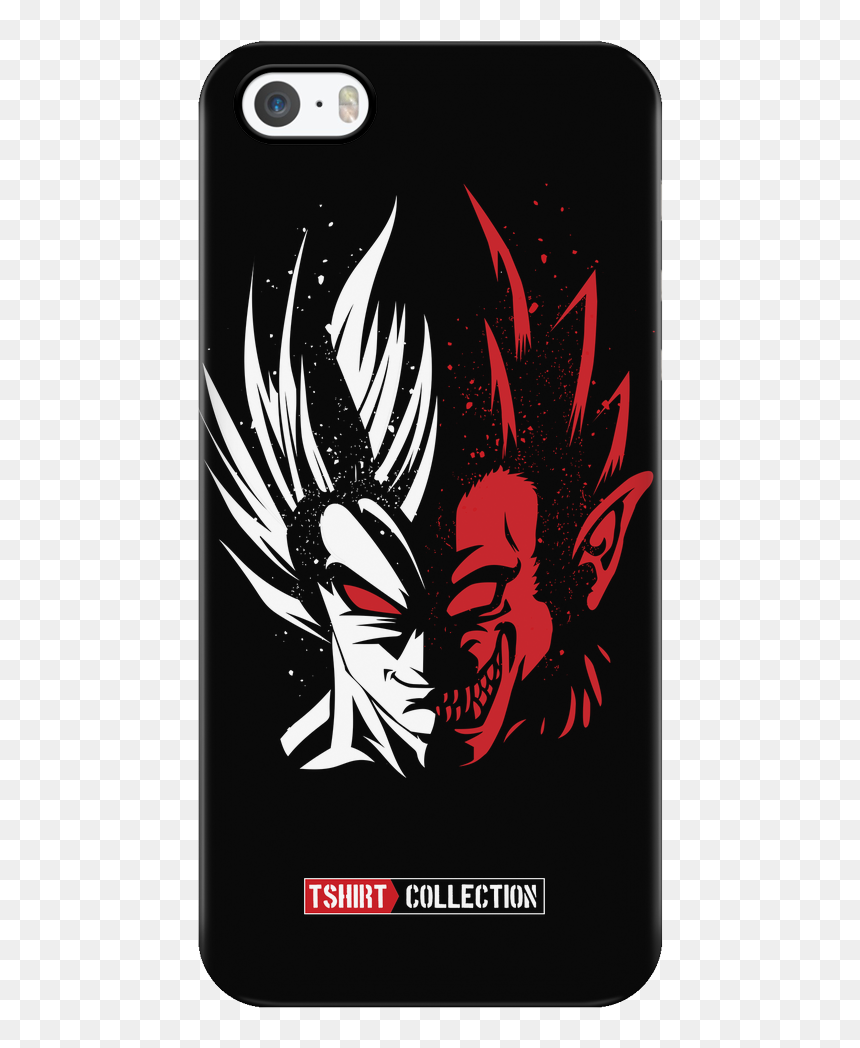 Super Saiyan Goku Half Face Iphone 5, 5s, 6, 6s, 6 - Goku Case For Android, HD Png Download - goku face png