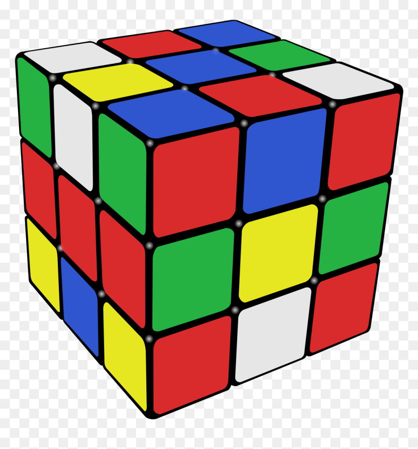 Rubiks Cube, Optimal Solutions For Rubik Cube Wikipedia - 80's Rubik's Cube Png, Transparent Png - 80s grid png