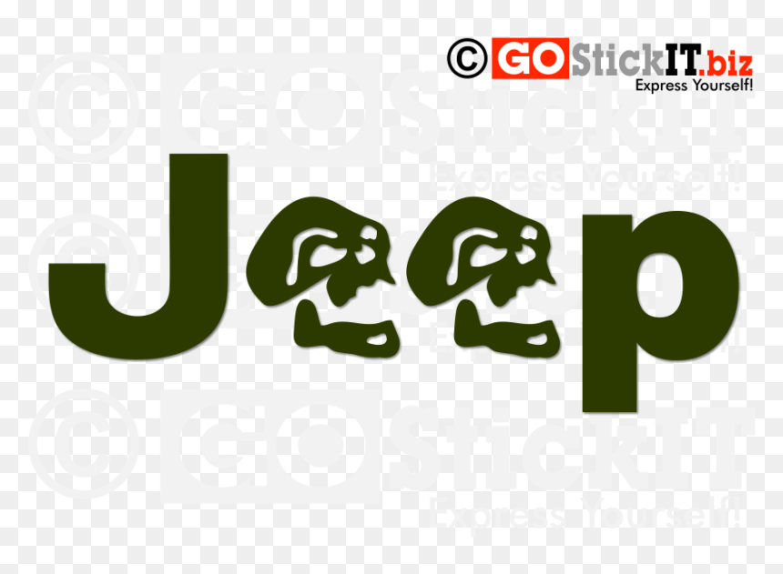Jeep Logo Skulls Vinyl Decal Sticker Gostickit Cool - Decal, HD Png Download - decal png