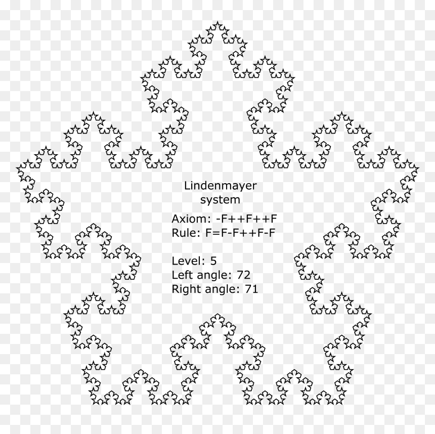 This Free Icons Png Design Of 5-pointed Koch Star With - Koch Star, Transparent Png - star icons png