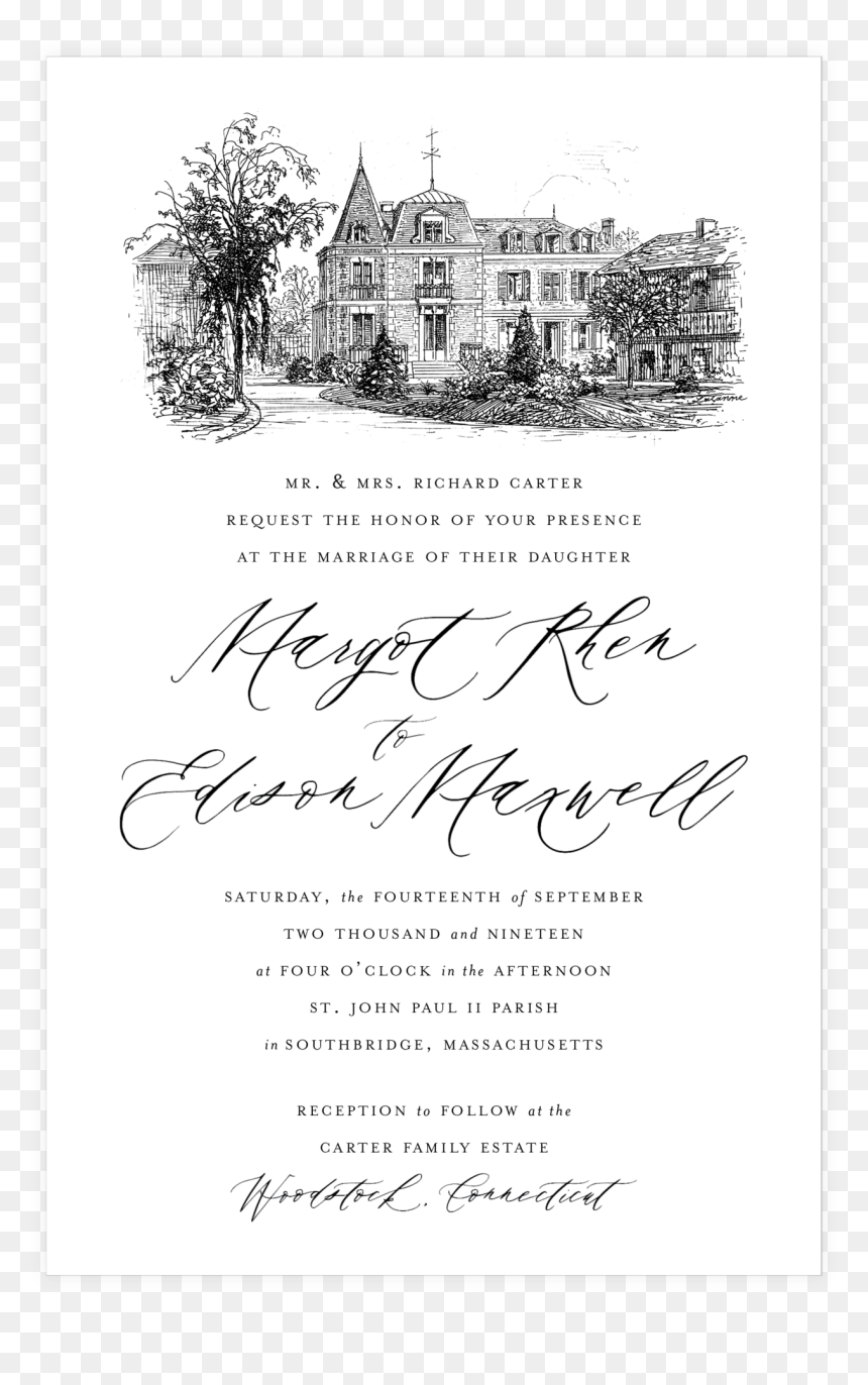Estate-invitation - Calligraphy, HD Png Download - invitation png