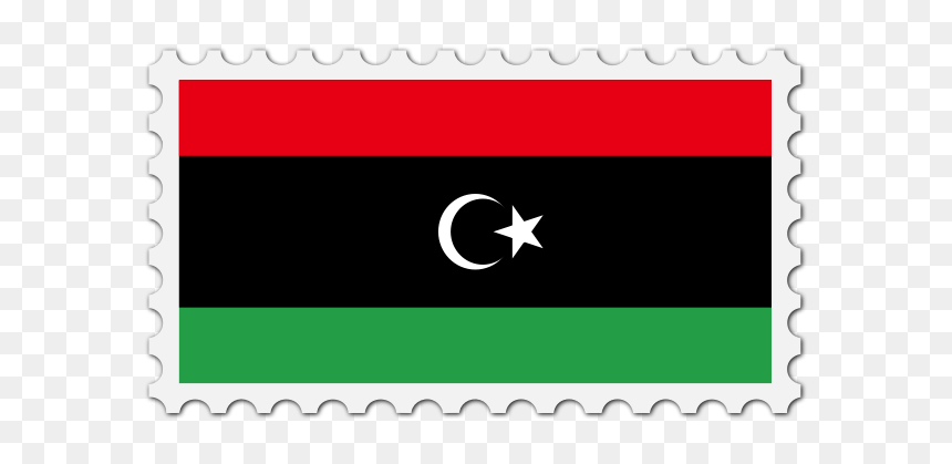 Libya Flag Stamp - Circle, HD Png Download - guyana flag png