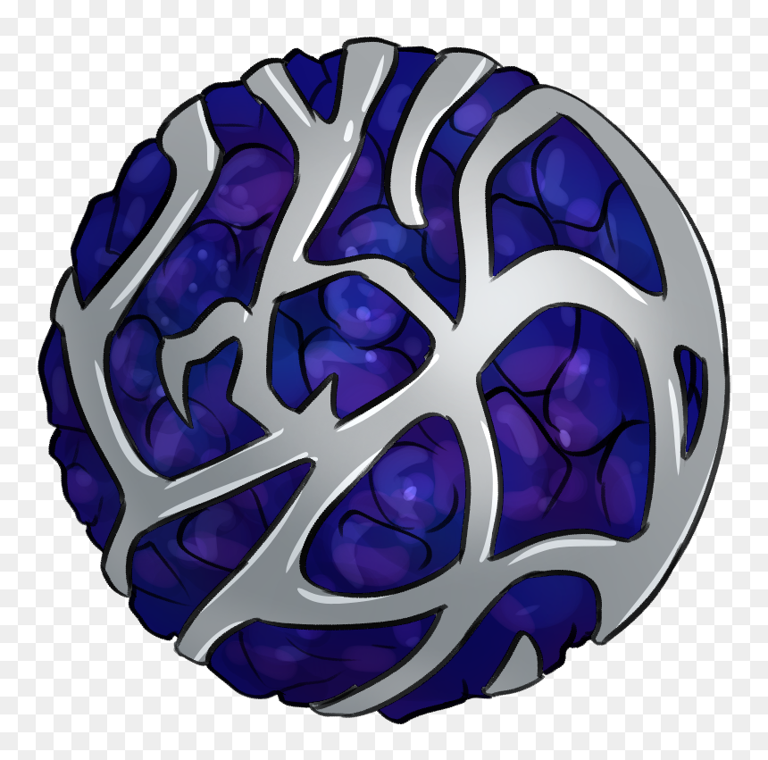 Blue And Silver Orb - Sphere, HD Png Download - blue orb png