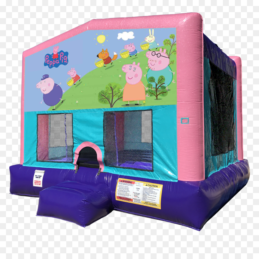Peppa Pig Bouncer - Pink Peppa Pig Houss, HD Png Download - peppa pig birthday png