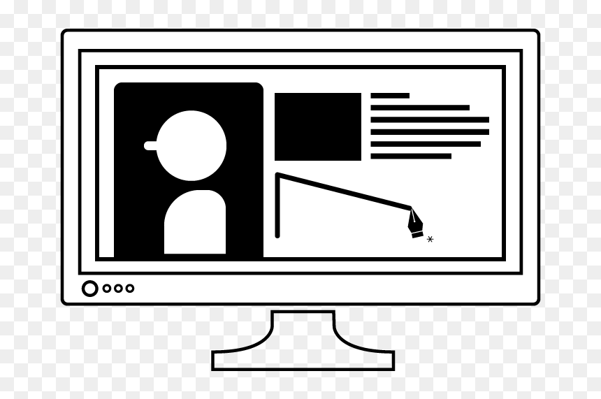 Graphic-designer - Computer Monitor, HD Png Download - designer png