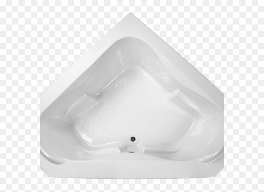 Rounded Triangle Tub - Bathroom Sink, HD Png Download - rounded triangle png