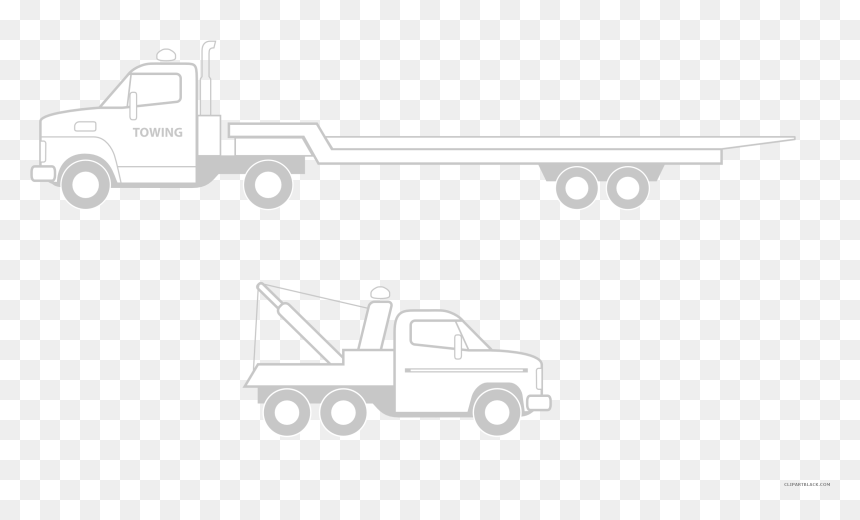 Flatbed Tractor Trailer Png , Png Download - Scale Model, Transparent Png - towing png