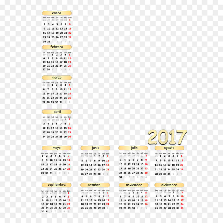 Number, HD Png Download - calendario png