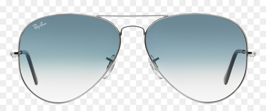 Ray Ban Rb3025 003/3f Silver/ Blue Gradient - Ray Ban Aviator Rb 3025 003 3f 55, HD Png Download - ray bans png