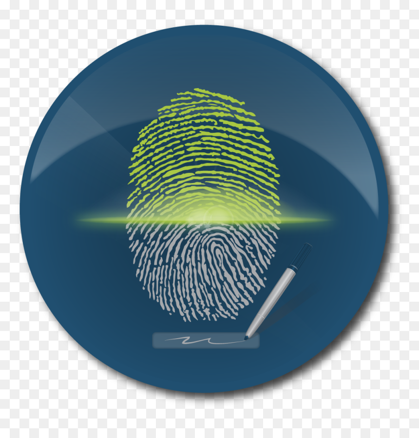 Circle, HD Png Download - fingerprint icon png