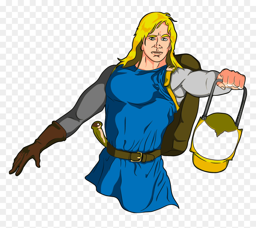 Male Medieval Adventurer With Lantern Clip Arts - Medieval Male Adventurers, HD Png Download - medieval png