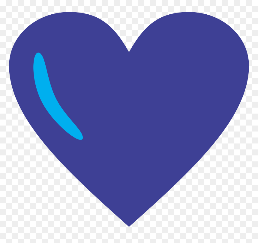 Navy Blue Heart Clipart, HD Png Download - coracao png