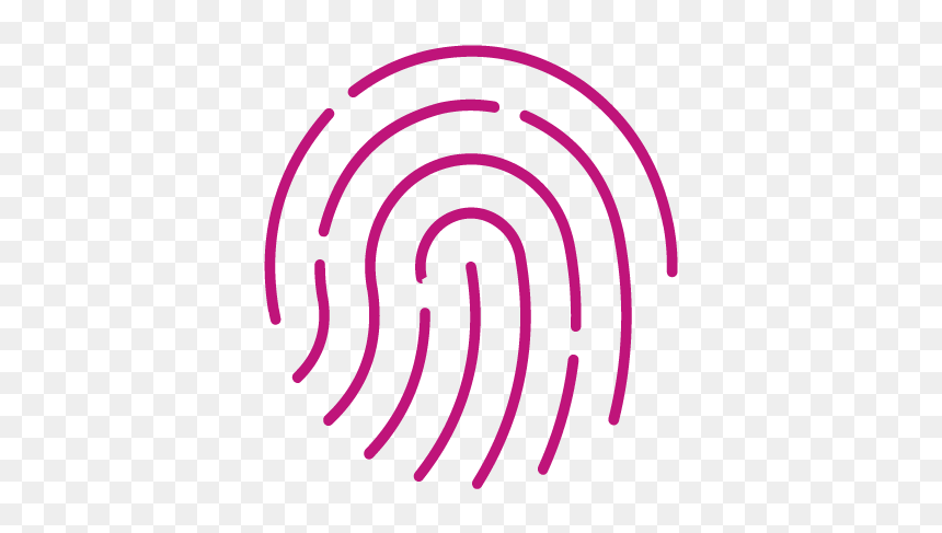 Fingerprint-icon - Circle, HD Png Download - fingerprint icon png