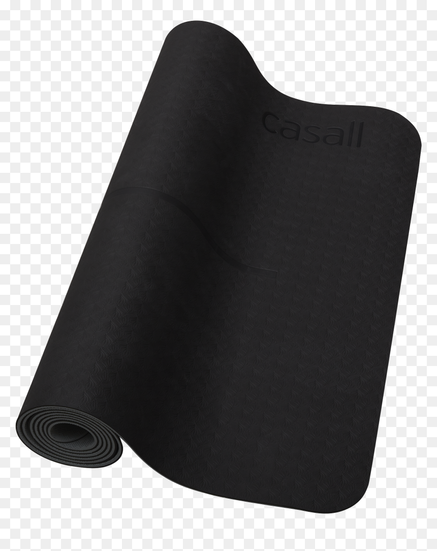 Yoga Black Mat Png, Transparent Png - yoga mat png
