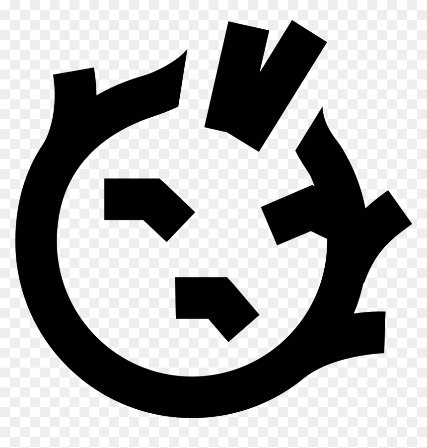 The Image Is Of A Rounded Shape With A Few Spikes Coming - Emblem, HD Png Download - rounded triangle png