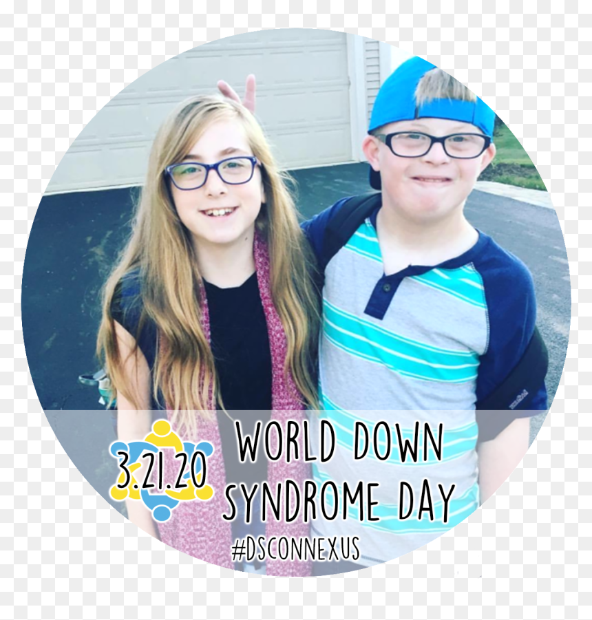 Dsconnex Facebook Frame For World Down Syndrome Day - Girl, HD Png Download - down syndrome png