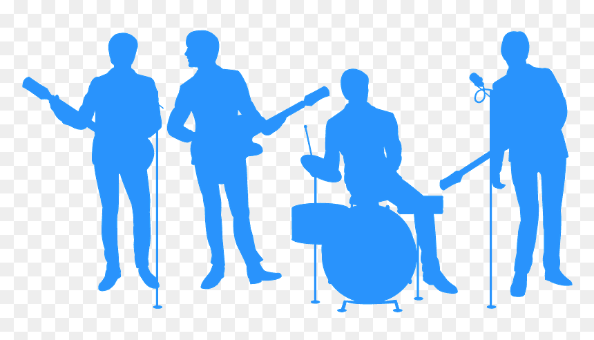 Silhouette Beatles, HD Png Download - beatles png