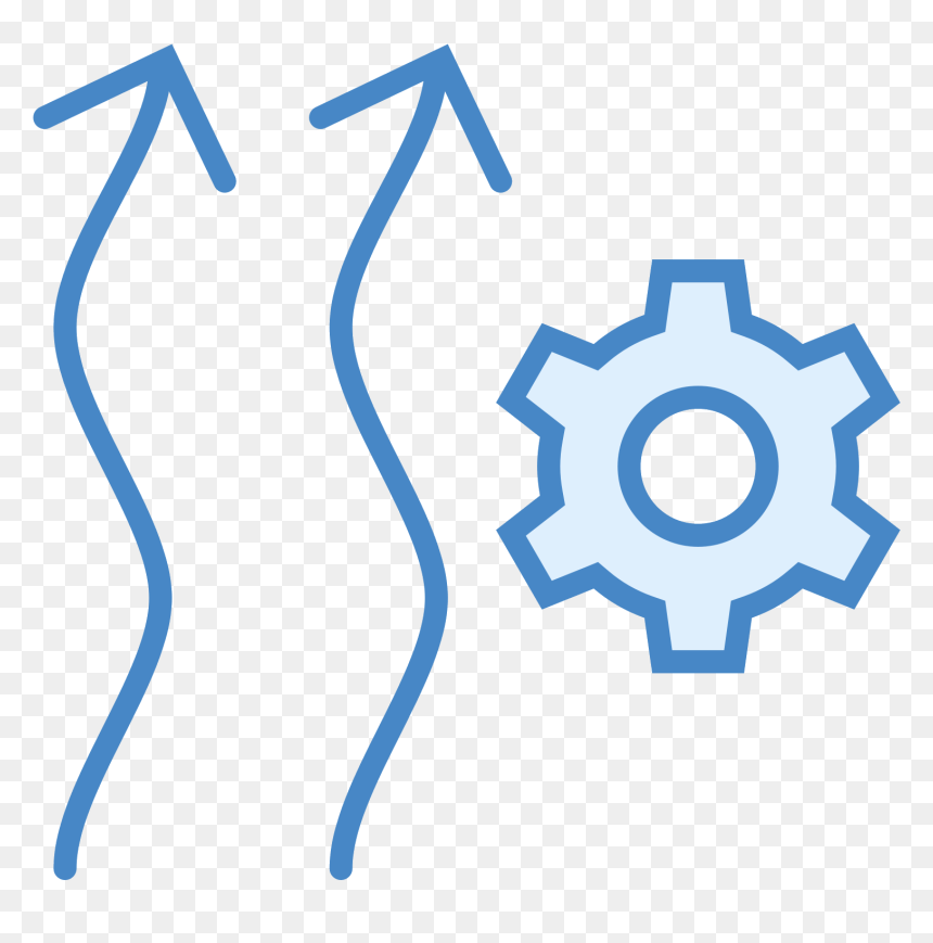The Icon Resembles Two Squiggly Vertical Arrows That - Research And Innovation Icon, HD Png Download - squiggly arrow png