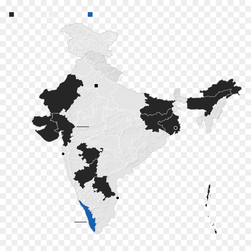Transparent Pile Of Sugar Png - Bjp Ruling State In India 2019, Png Download - korea png