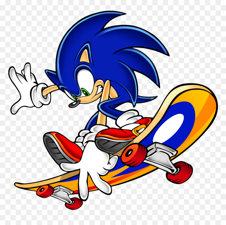 Thumb Image - Sonic The Hedgehog Skateboard, HD Png Download - sonic.png