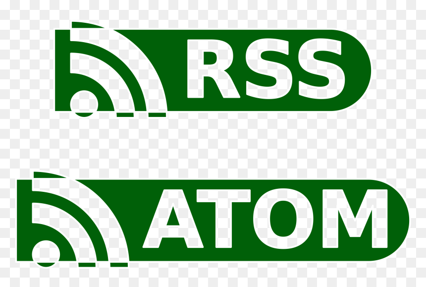 Rss / Atom Buttons Clip Arts - Atom Rss Logo Png, Transparent Png - rss icon png