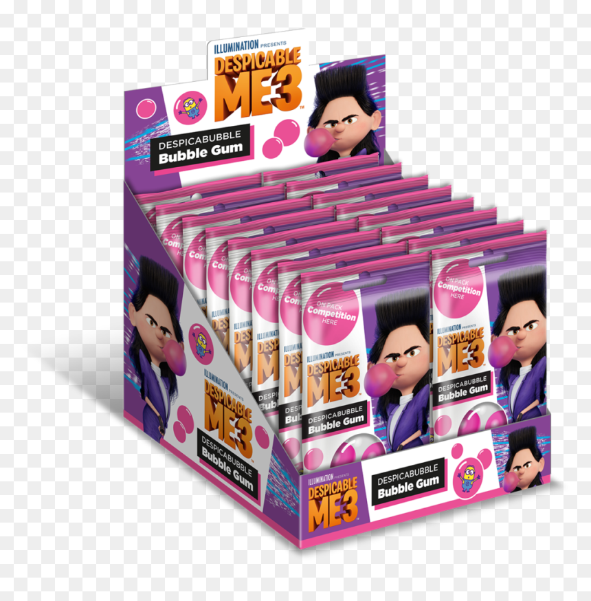 Transparent Bubble Gum Bubble Png - Minions Bubble Gum, Png Download - despicable me png