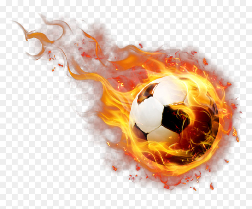Flaming Soccer Ball Png, Transparent Png - campfire icon png