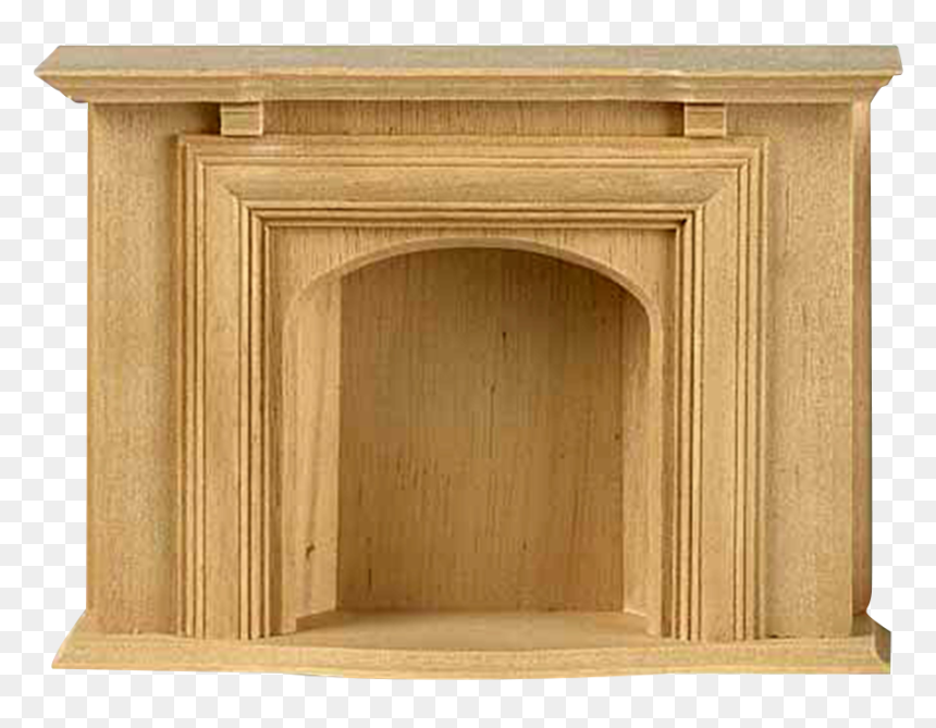 This 1 Inch Scale, Unfinished, Wooden, Jamestown Fireplace - Cupboard, HD Png Download - blank wooden sign png