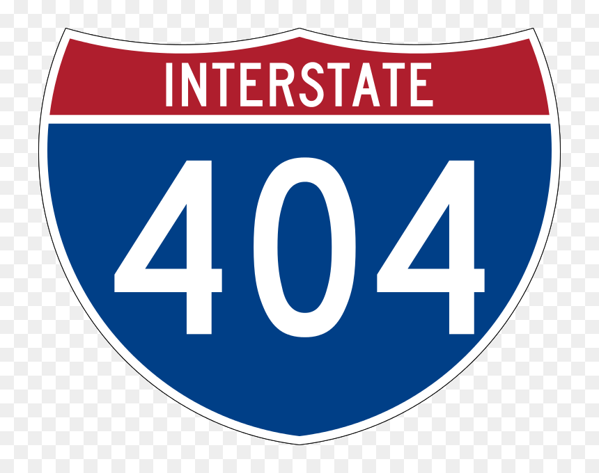 Routeville Wiki - 864 Interstate Sign, HD Png Download - 404 png