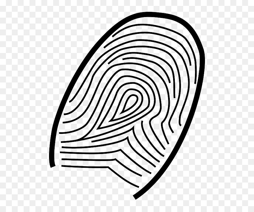 Icon, People, Fingerprint, Print, Cartoon, Thumb, Free - Fingerprint Clip Art, HD Png Download - fingerprint icon png
