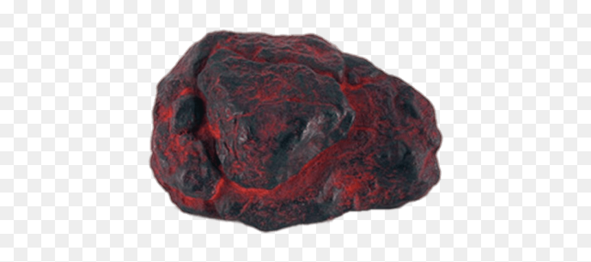 Red And Black Meteorite - Meteor Rock, HD Png Download - meteorite png