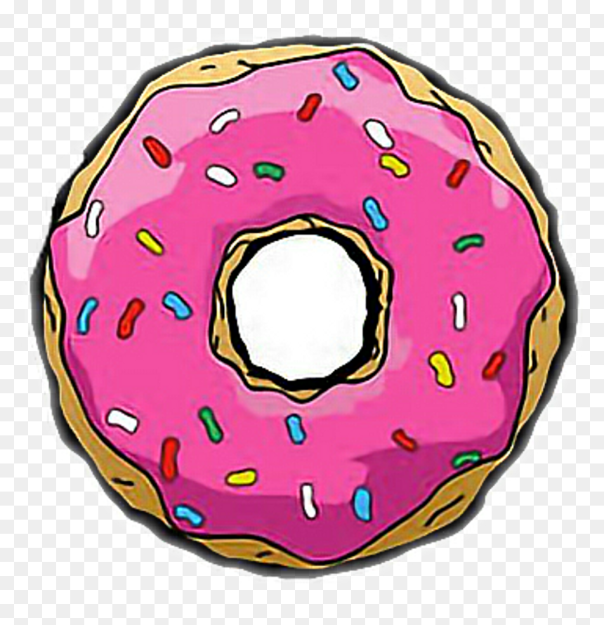Rosquilla Dona Food Homer Homerosimpson Freetoedit - Donut Simpson, HD Png Download - simpsons donut png