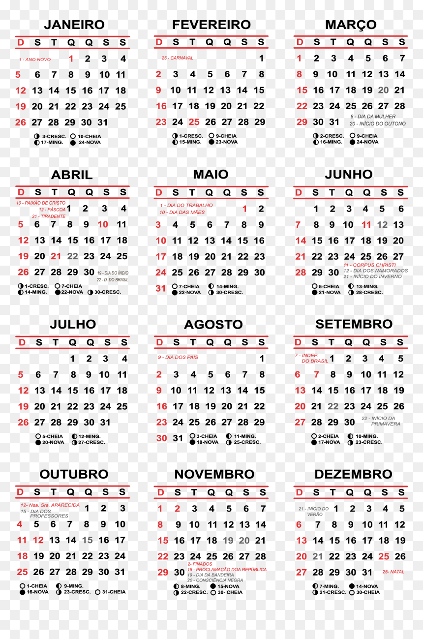 Mirailha Pousada E Chales Calendario 2020, HD Png Download - calendario png