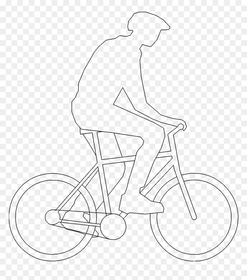 Bicyclist 03 3d View - Cycling, HD Png Download - bicyclist png