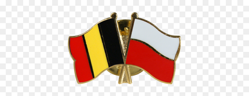 Poland Friendship Flag Pin, Badge - Crest, HD Png Download - belgium flag png