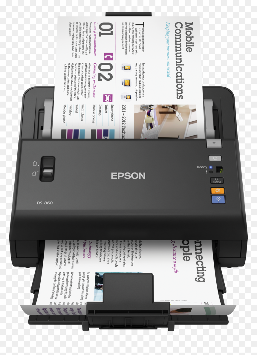 Epson Workforce Ds-860 - Scanner Epson Workforce Ds 860, HD Png Download - scanner png