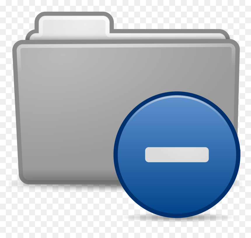 Minus Folder Icon Clip Arts - Carpeta Icon Folder, HD Png Download - minus png