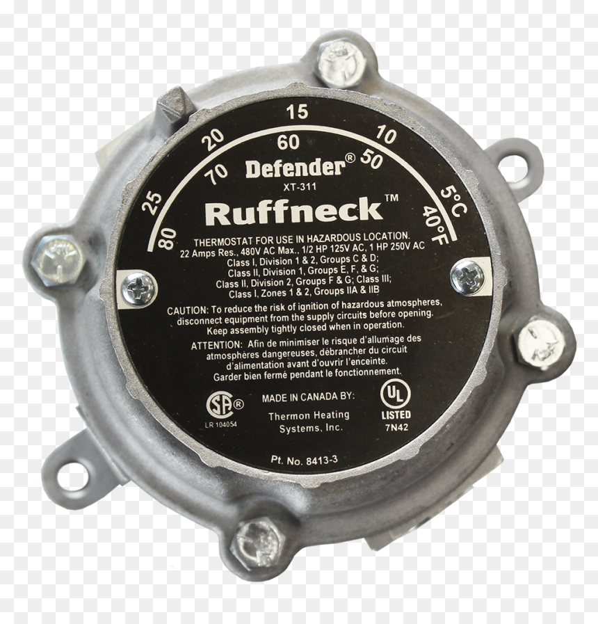 Defender® Heavy Duty Explosion Proof Thermostats - Commemorative Plaque, HD Png Download - thermostat png