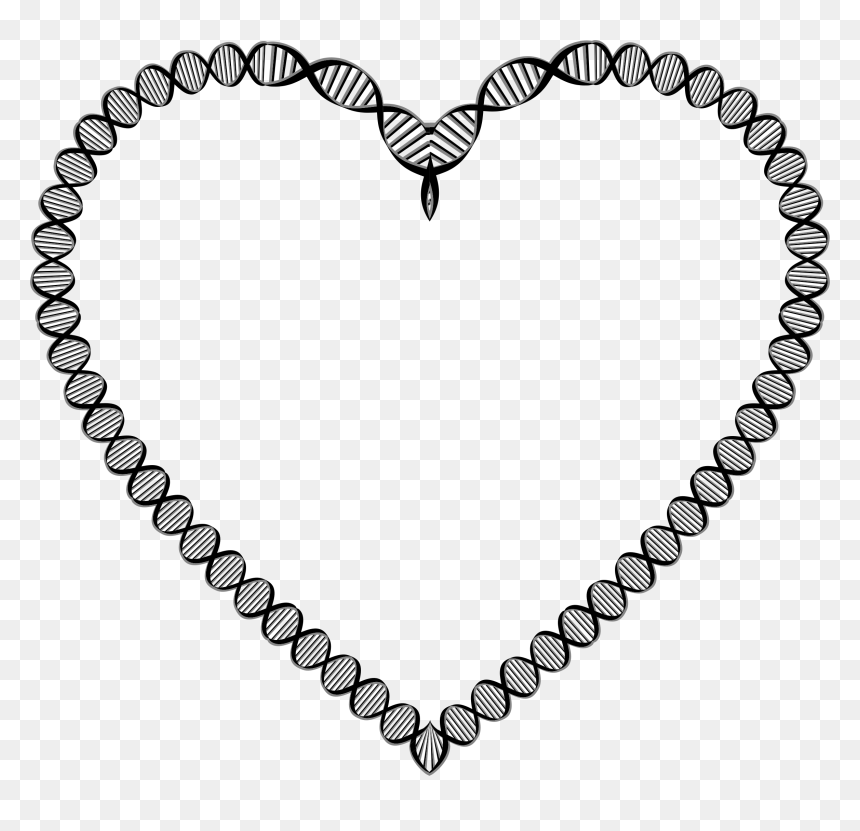 Dna Heart Variation 2 Clip Arts - Clipart Chain Heart Png, Transparent Png - dna icon png