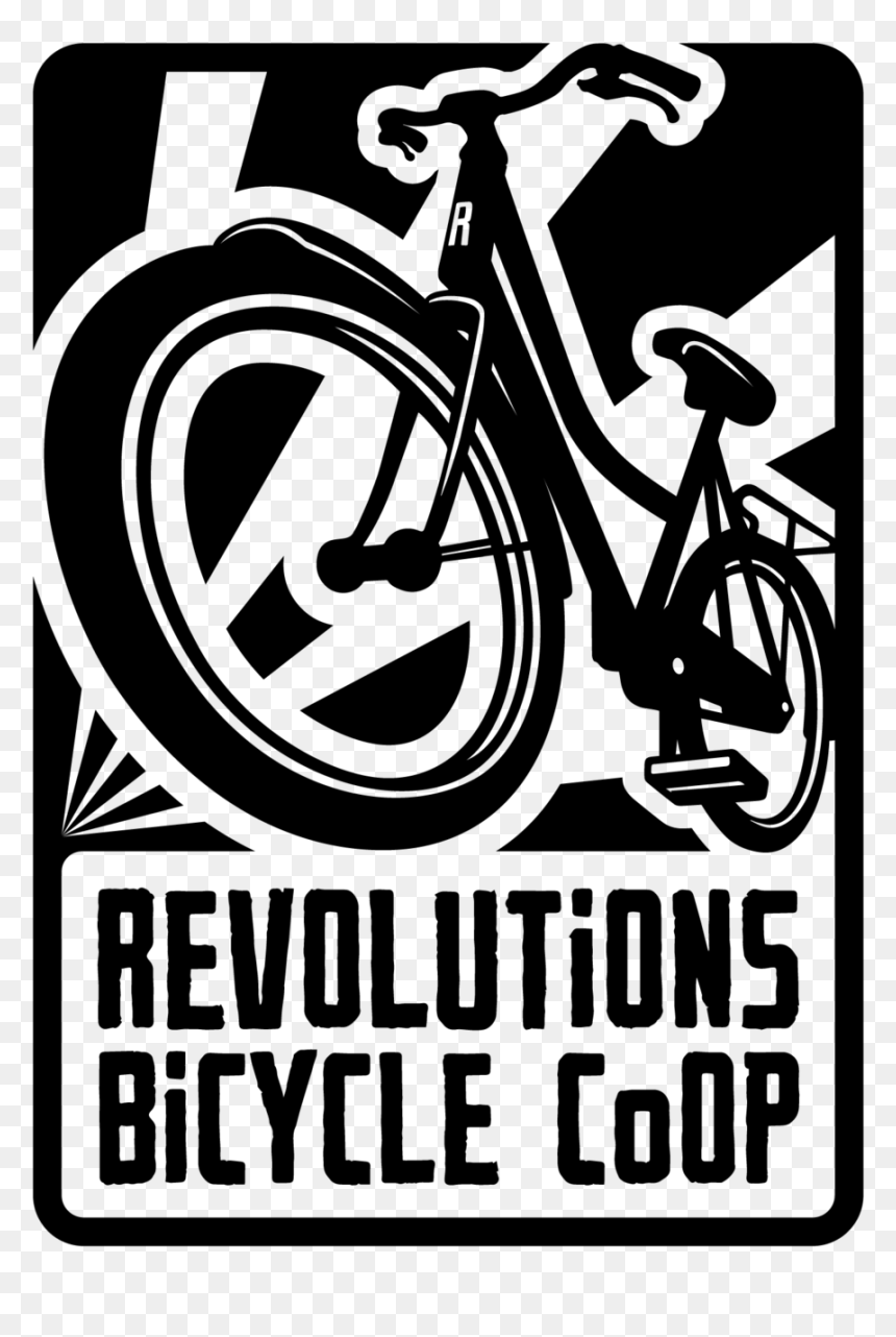 Revolutions Logos-01 - Revolutions Bike Coop Logo, HD Png Download - bicyclist png