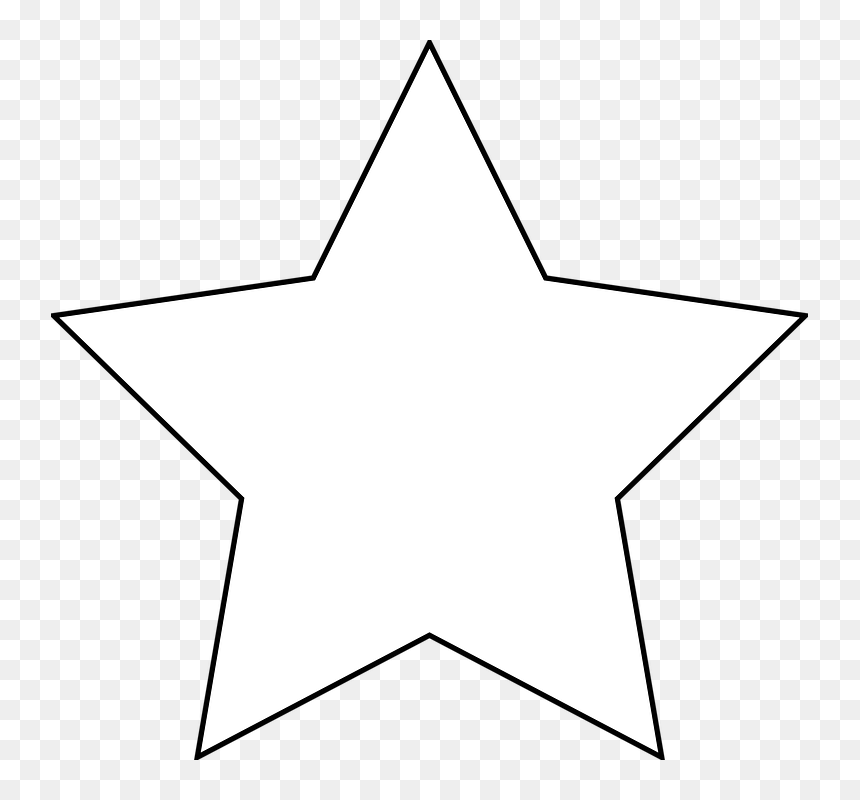 Star, Black, Bookmark, Favorite, Review, Geometric - Transparent White Star Png, Png Download - review icon png
