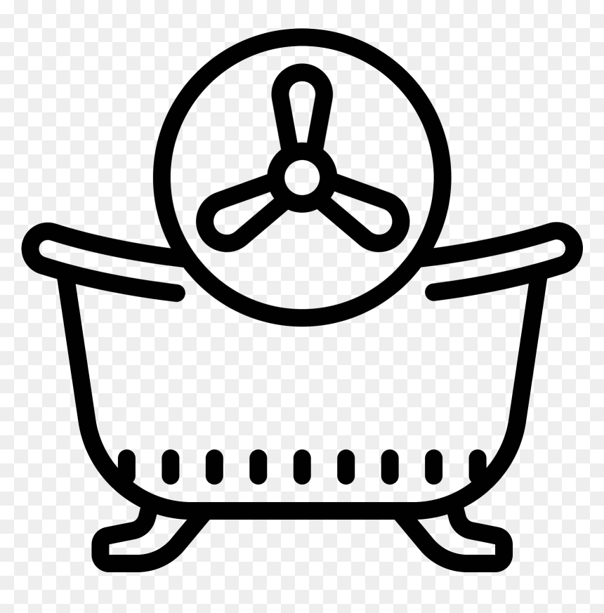 Bath Fan Icon Free Download Png And Vector - Bathroom, Transparent Png - action icon png