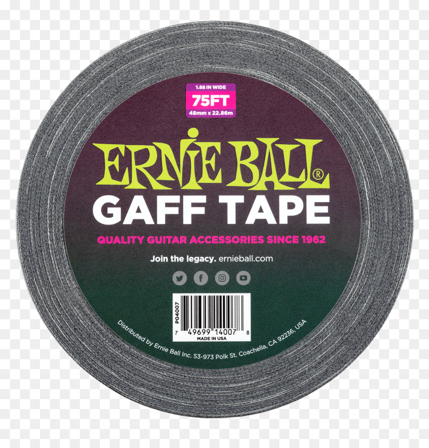 Gaff Tape Front - Ernie Ball, HD Png Download - duck tape png