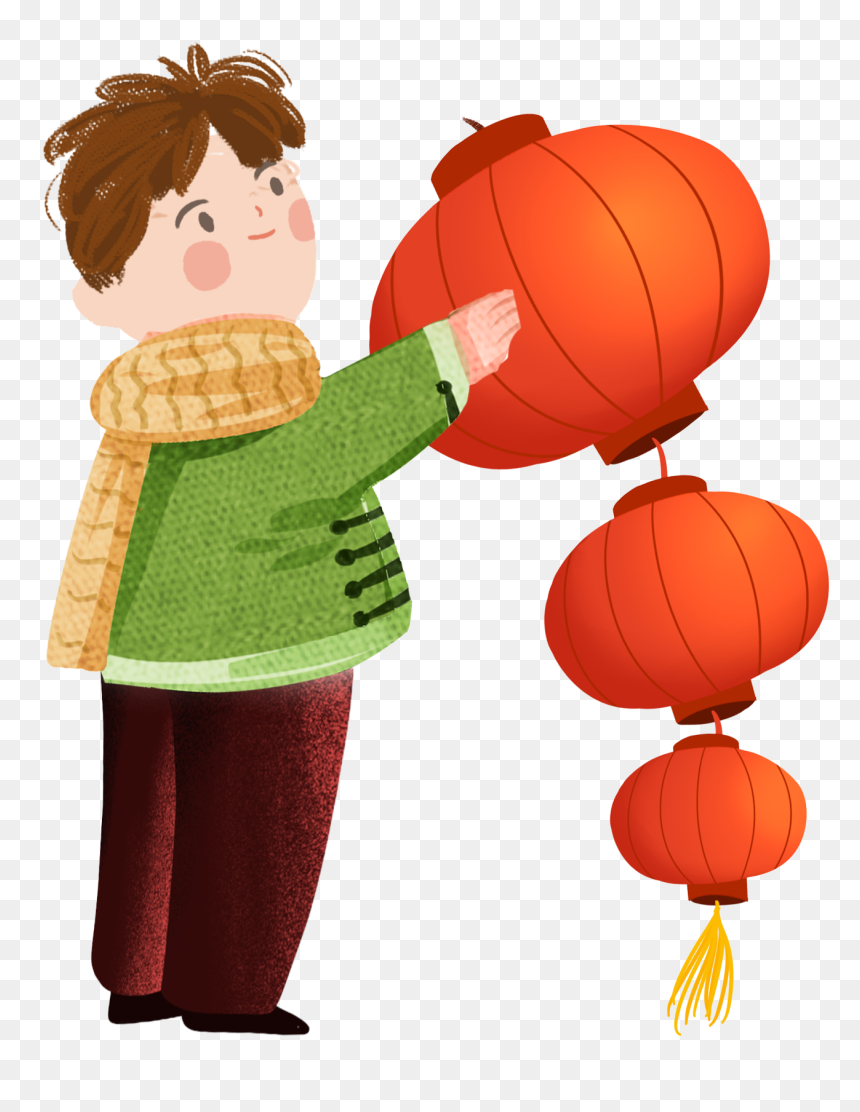 Cartoon Hand Drawn Illustration New Year Element Png - Cartoon, Transparent Png - fireworks .png