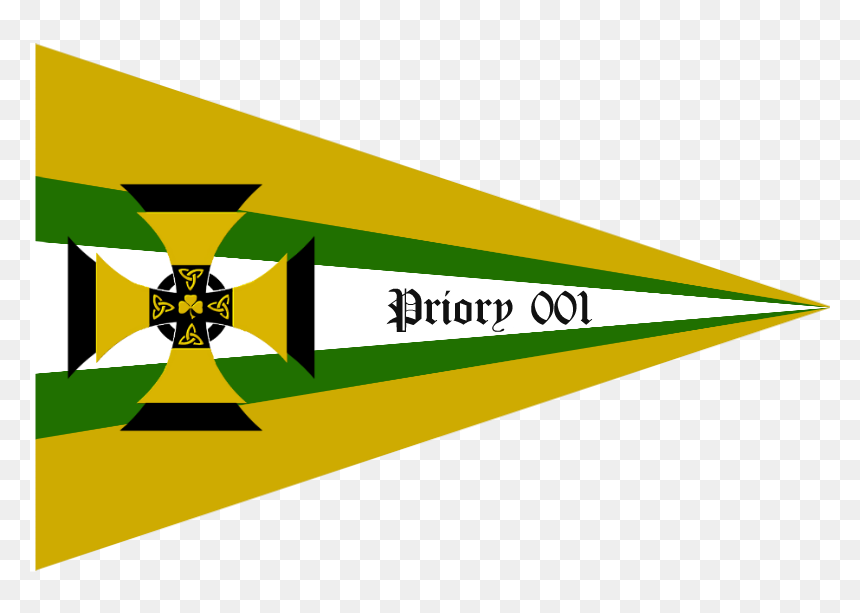 Celtic Cross Templar Knight Priory Pennant Clipart - Graphic Design, HD Png Download - templar cross png