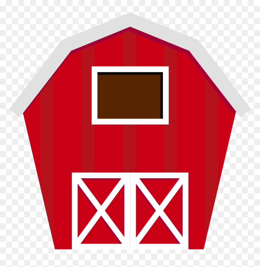 Clipart Farm House Png Black And White Library Fazenda - Red Barn Garage Doors, Transparent Png - minus png