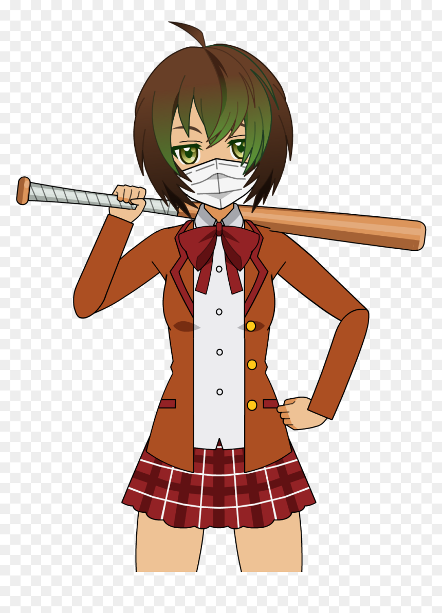 Yandere Simulator Delinquents Lime, Hd Png Download - Cartoon, Transparent Png - yandere png