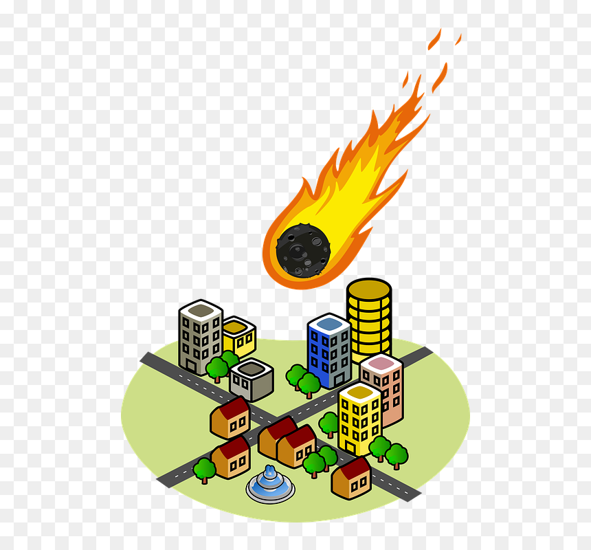 Tsunami And Earthquake Drawing, HD Png Download - meteorite png