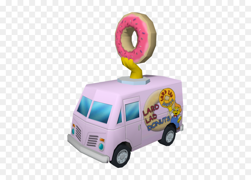 Download Zip Archive - Simpsons Hit And Run Truck, HD Png Download - simpsons donut png